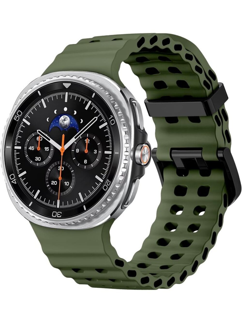 Unisex Army Green Analog Breathable Marine Replacement Samsung Galaxy Watch